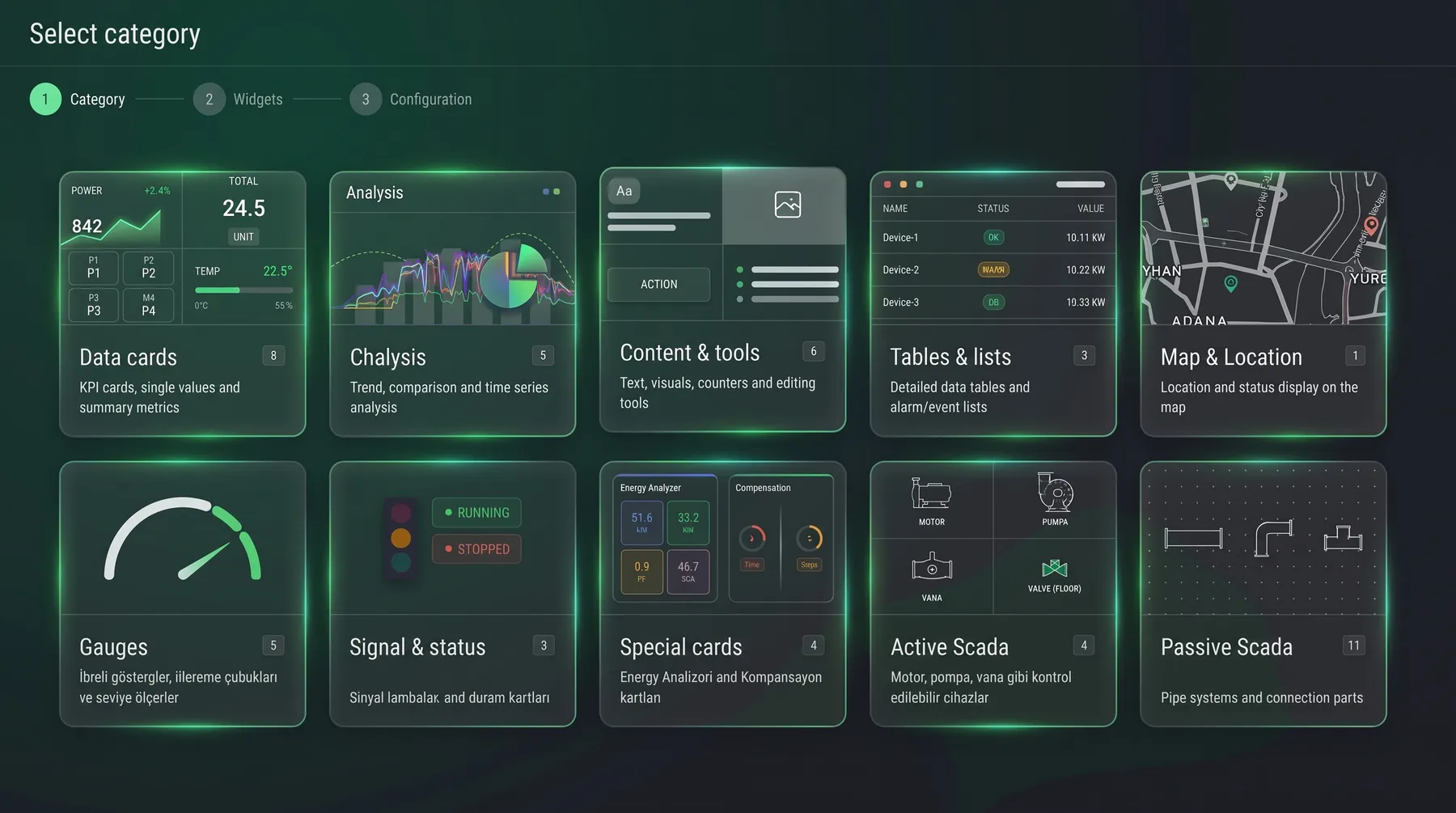 60+ ready widgets, drag & drop.