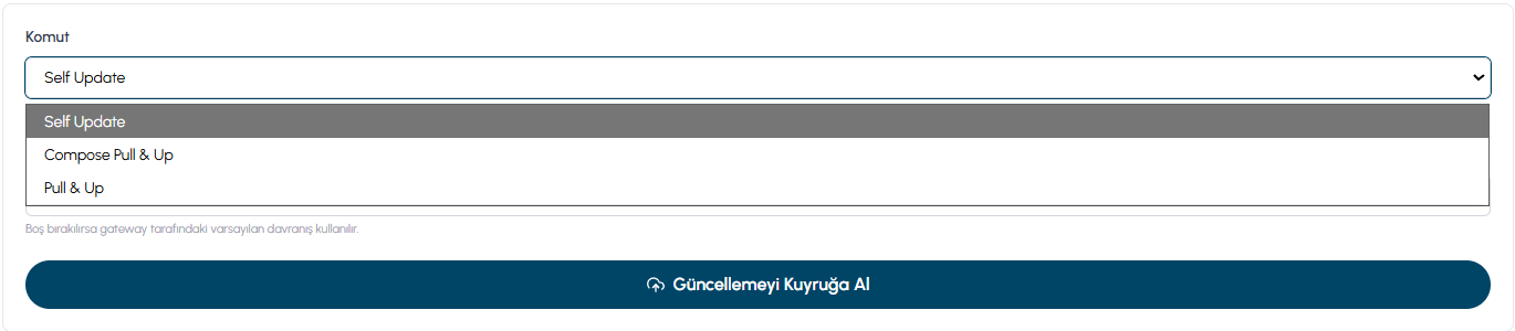 Command Selector Dropdown