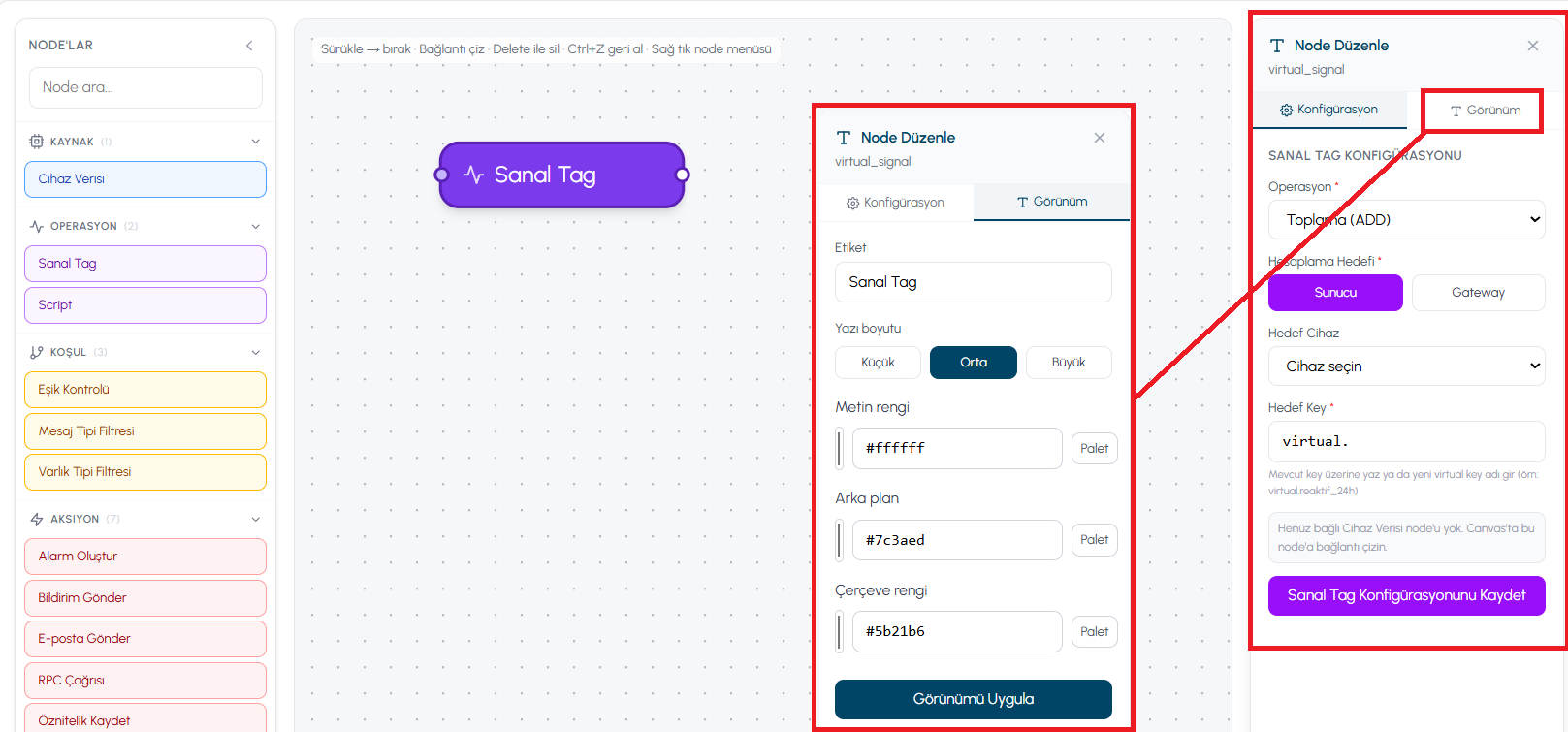 Virtual Tag - Canvas View