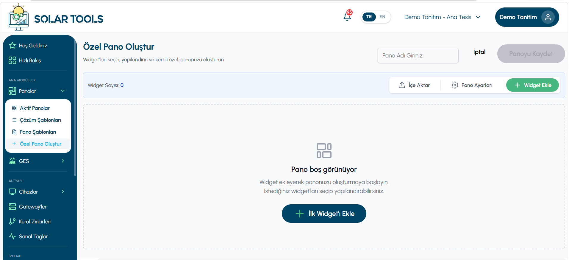 Custom Dashboard Creation Overview