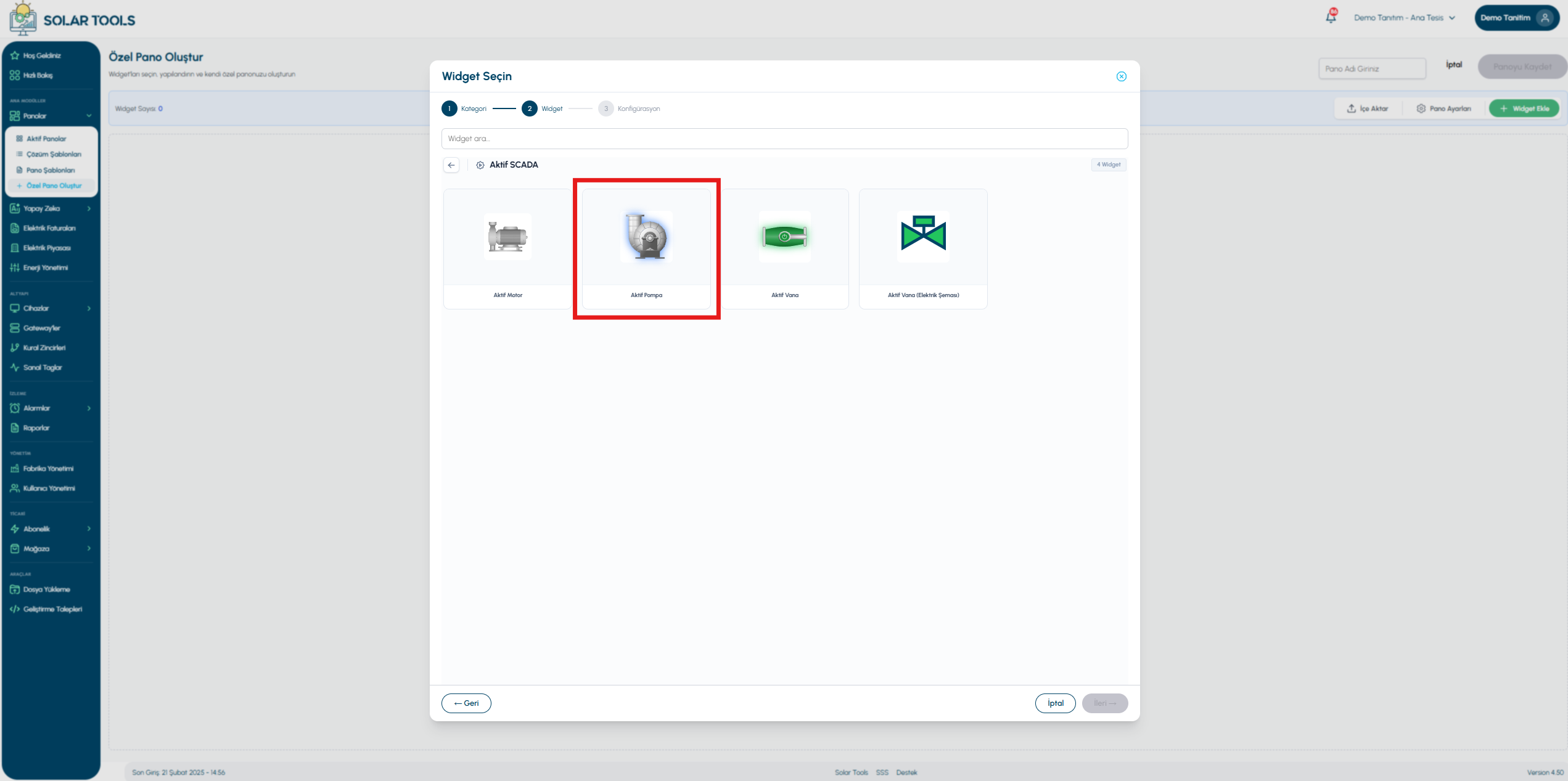 Active pump — view 1