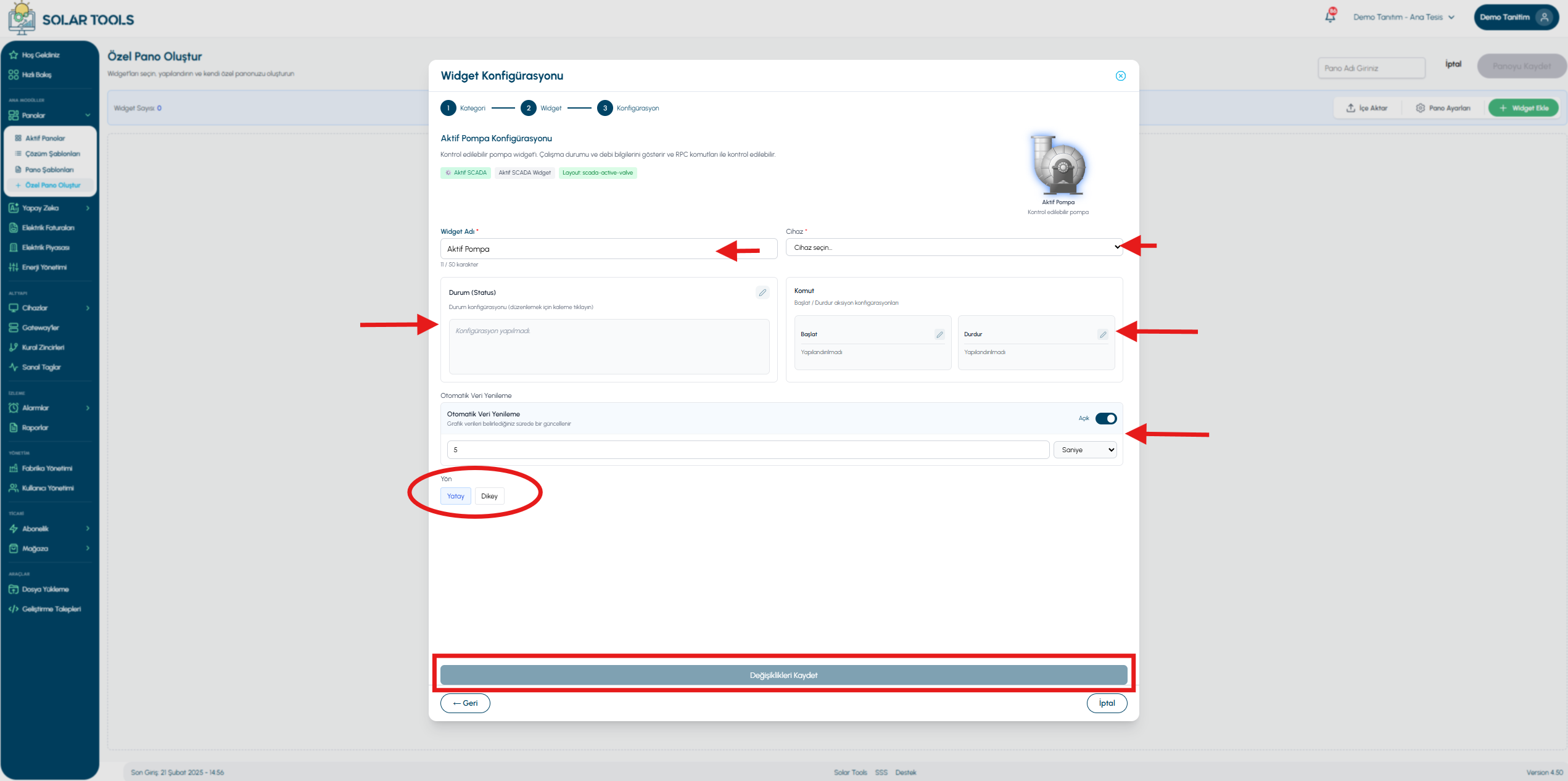 Active pump — view 2