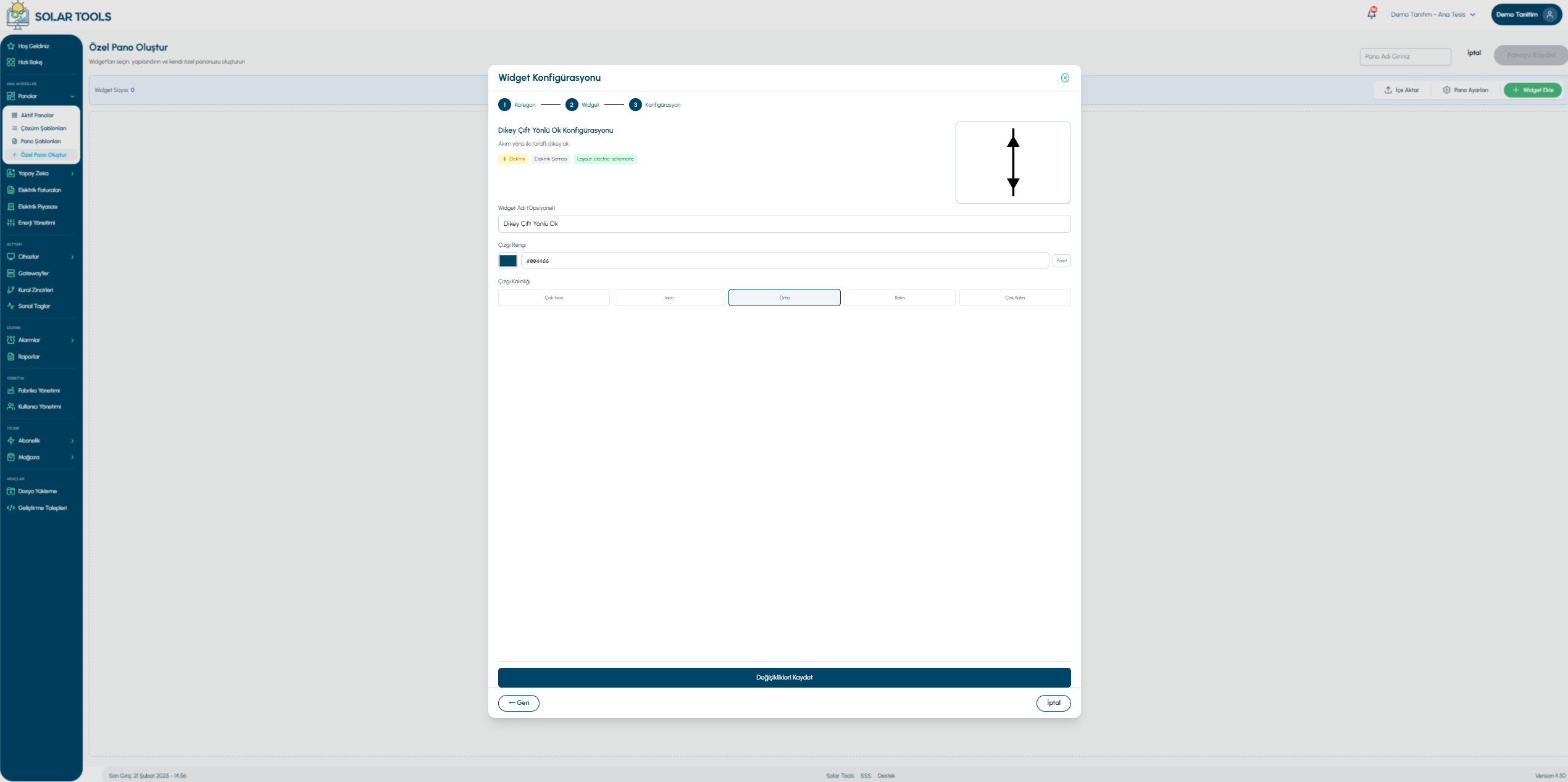 Vertical bi-directional detail
