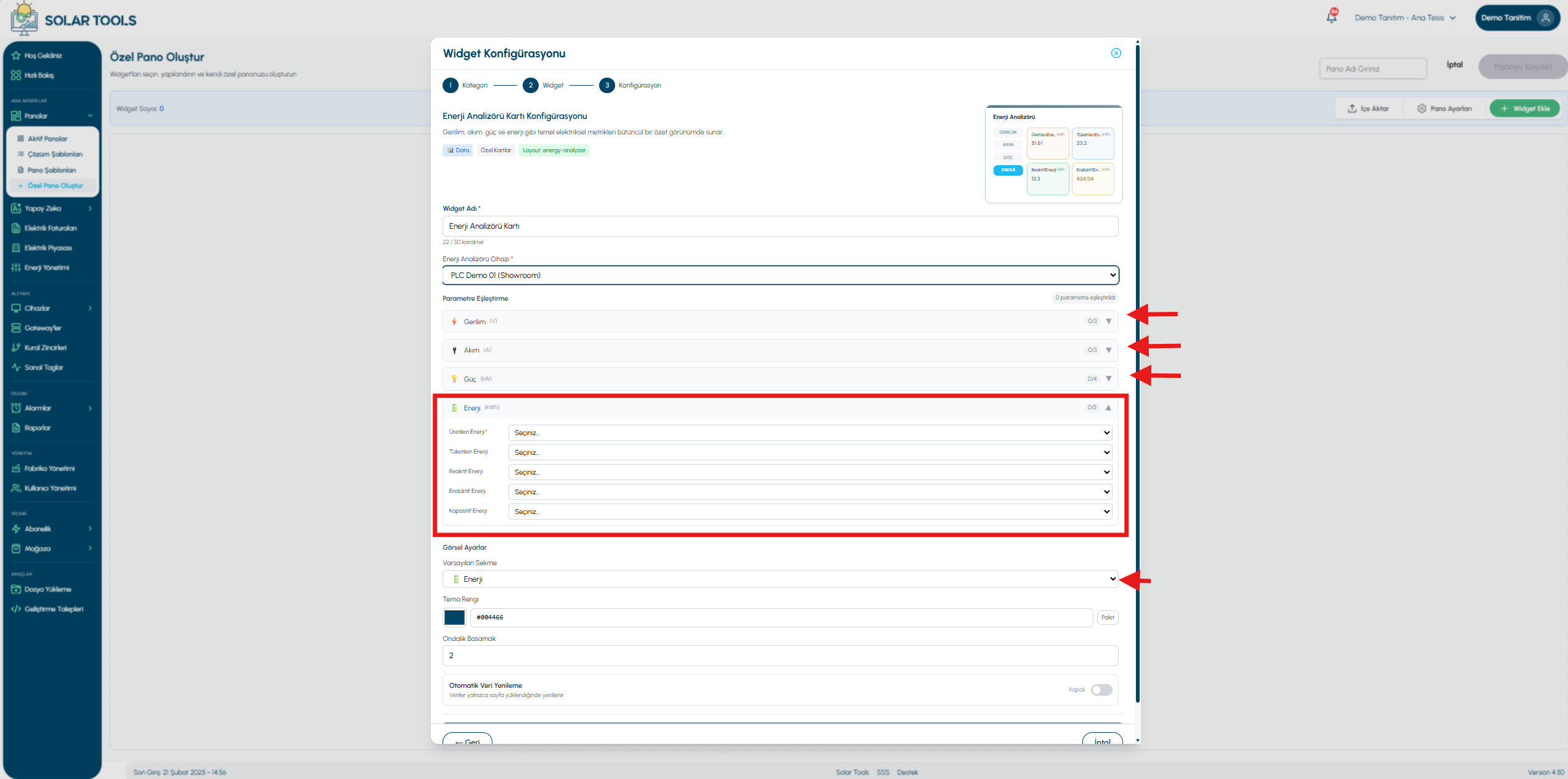 Energy analysis — view 4