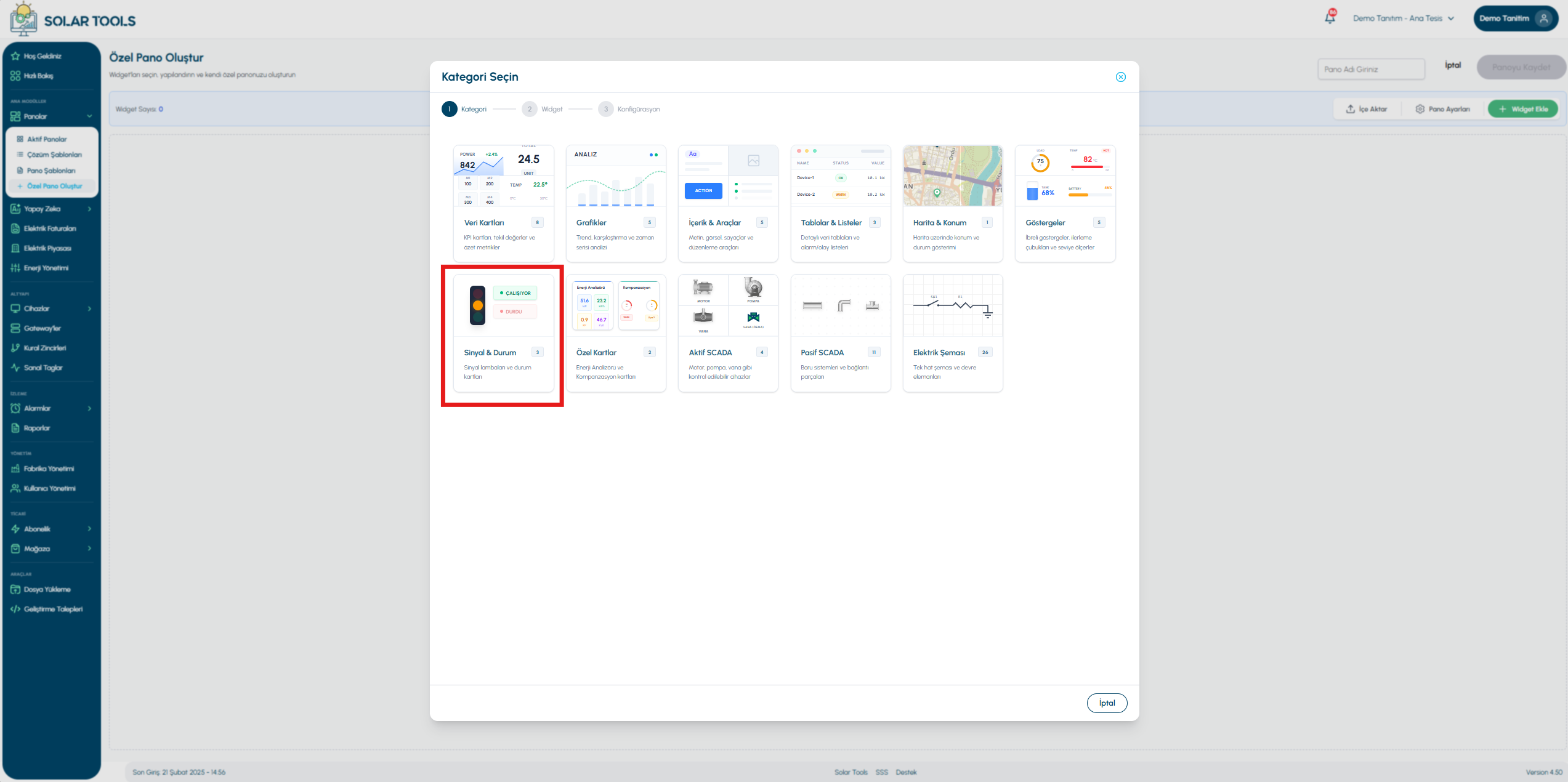 Signal and Status overview